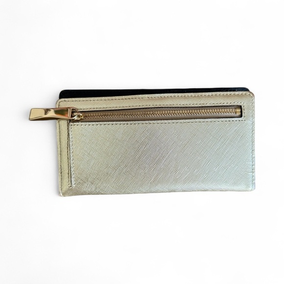Kate Spade Gold Bi Fold Wallet - Picture 4 of 12